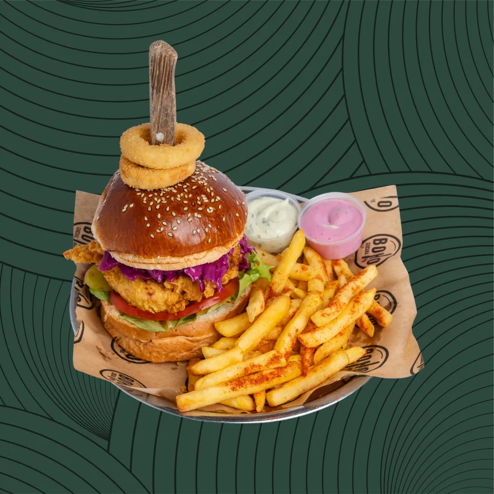 Chicken Coleslaw Burger